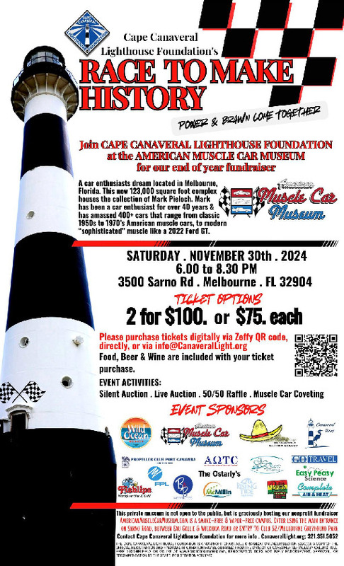 Race to Make History - Cape Canaveral Lighthouse Fundraiser Flyer