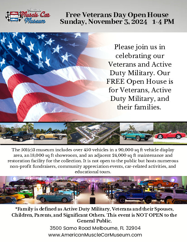 Free Veterans Day Open House Flyer